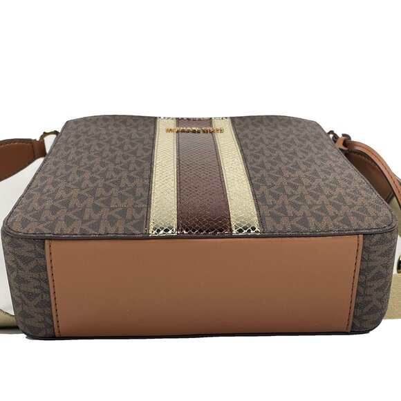 NEW Michael Kors Jet Set Travel Small Messenger Crossbody Bag Brown Handbag - Picture 5 of 8